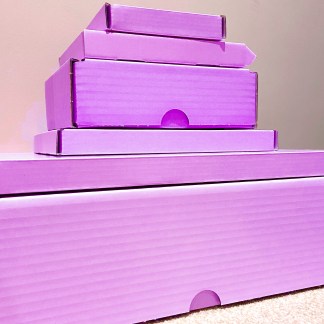 Purple Postal Boxes